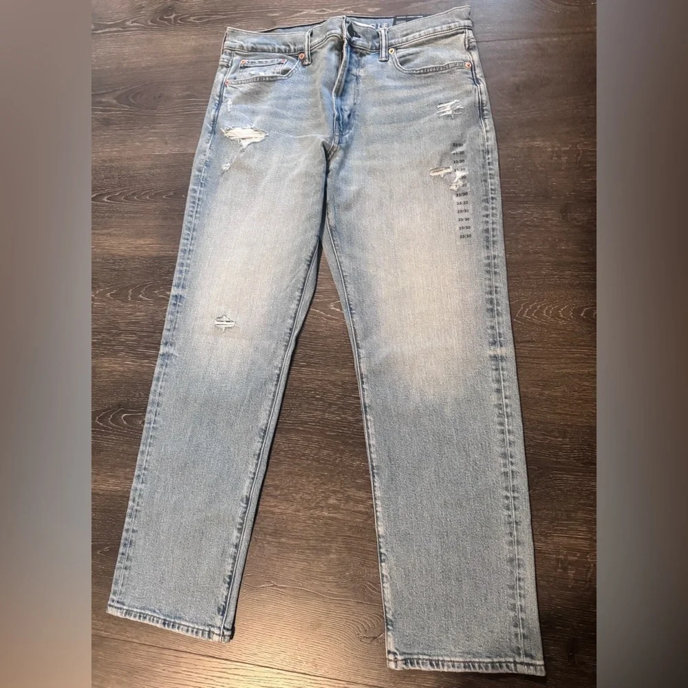 NWT American Eagle Slim Straight EasyFlex Men Jeans 33x30